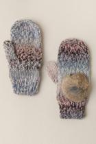 Francesca's Inez Knitted Pom Gloves - Multi