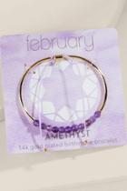 Francesca's February Amethyst Birthstone Bracelet - Purple