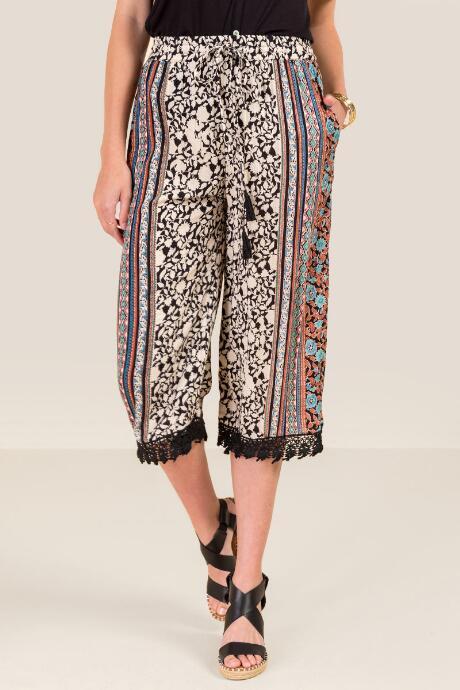 Francesca's Julie Culotte Palazzo Pant - Multi