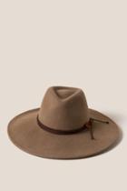 Francesca's Cassidy Wool Panama Hat - Tan