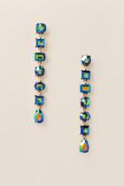 Francesca's Eve Facet Row Linear Earring - Blue