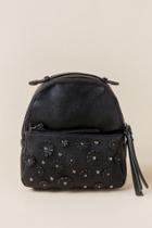 Francesca's Sofie 3d Floral Mini Backpack - Black