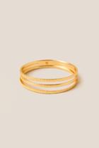 Francesca's Areli Triple Band Gold Ring - Gold
