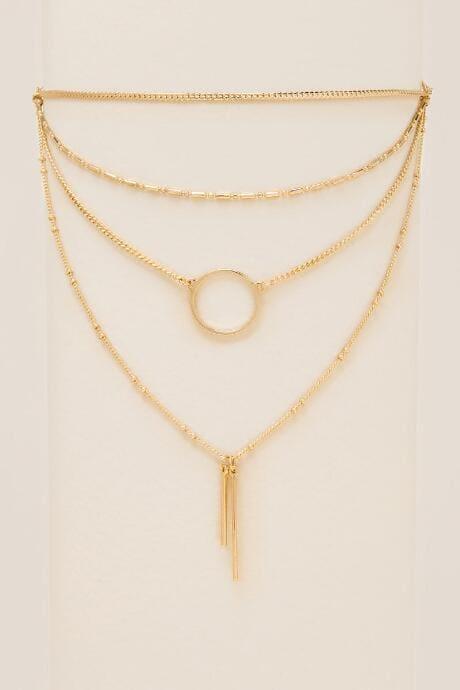 Francesca's Jayla Layered Choker - Gold