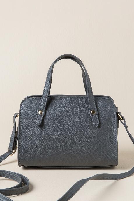 Francesca's Leticia Mini Satchel Crossbody - Gray