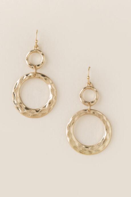 Francesca's Vienna Circle Drop Earring - Gold