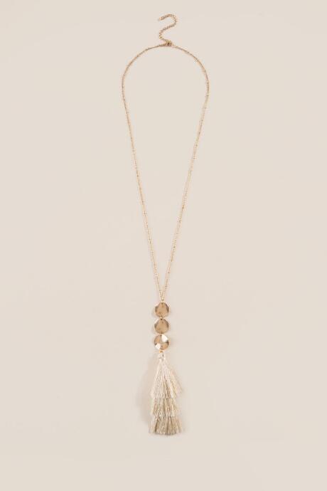Francesca's Fay Tassel Pendant Necklace - Ivory