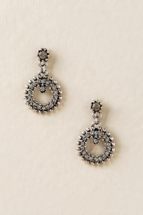 Francesca's Lena Short Drop Earrings - Silver