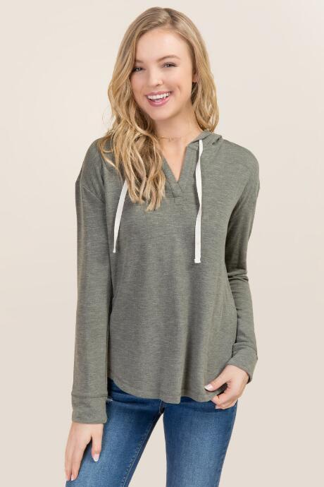 Mi Ami Briley Hoodie Sweatshirt - Olive