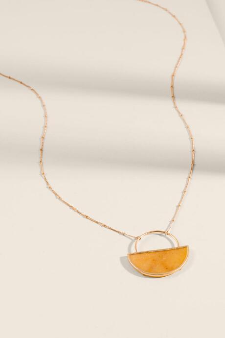 Francesca Inchess Londyn Semi Precious Pendant - Marigold