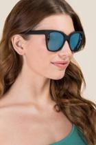 Francesca's Jennifer Cat Eye Sunglasses - Blue