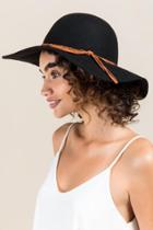 Francesca's Josephine Floppy Hat - Black