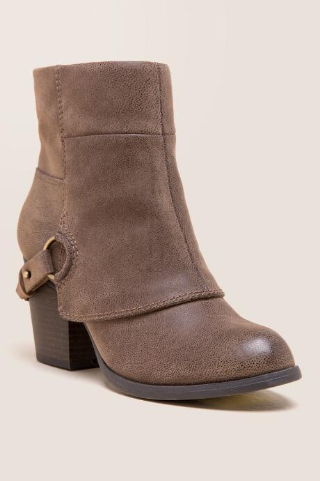 Fergalicious - Liza Cuffed Harness Bootie - Taupe