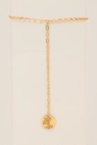 Francesca's West Coast Baby La Lady Choker Lariat - Gold