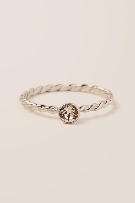 Francesca Inchess April Swarovski Birthstone Ring - Crystal
