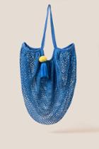 Francesca's Amara Mesh Bag - Blue