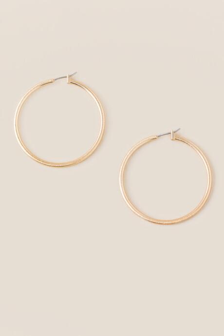 Francesca's Anthea Hoop Earrings - Gold
