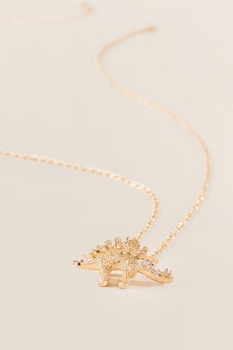 Francesca's Stegosaurus Pendant In Gold - Gold