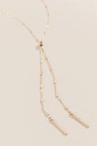 Francesca's Hays Delicate Metal Necklace - Gold