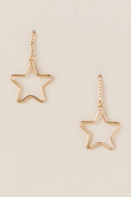 Francesca's Madrina Star Drop Earring - Gold