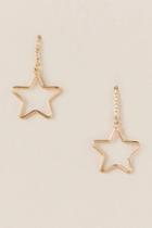 Francesca's Madrina Star Drop Earring - Gold