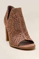 Fergalicious Reno Peep Toe Shootie - Tan