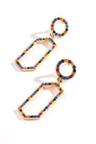 Francesca's Eve Hexagon Rainbow Drop Earrings - Multi