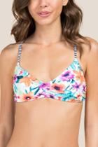 Francesca Inchess Tiana Floral Swimsuit Top - White