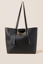 Francesca's Marilyn Gold Ring Tote - Black