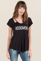 Sweet Claire Dogmom Graphic Tee - Black