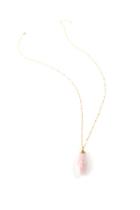 Francesca's Isabella Dagger Stone Pendant Necklace - Pale Pink