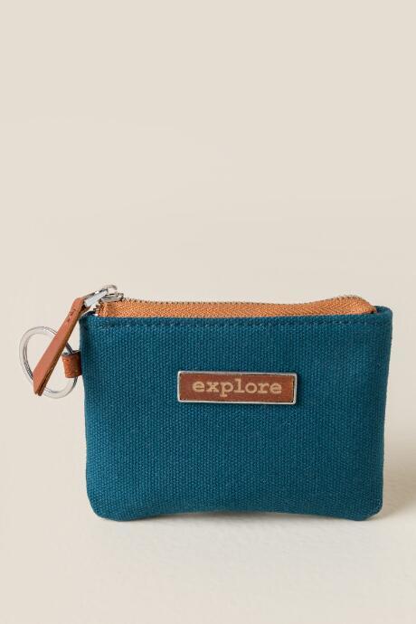 Francesca Inchess Blake Explore Canvas Coin Pouch - Navy