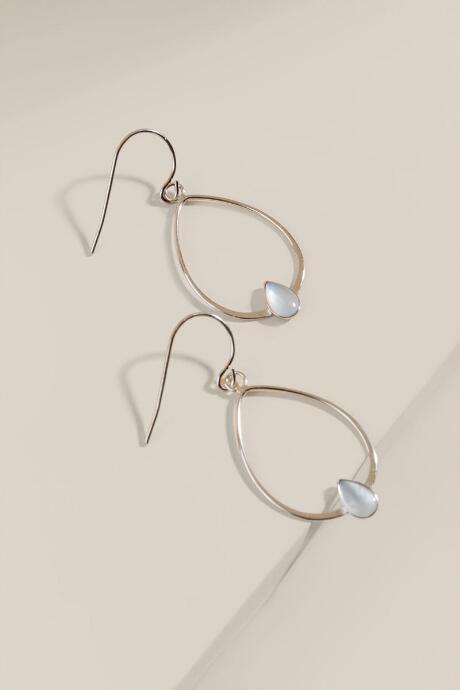 Francesca's Emilia Teardrop Earrings - Silver