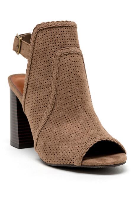 Mia Mh0274b Briad Trim Sling Back Bootie - Taupe