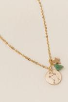 Francesca's Libra Zodiac Charm Necklace - Gold