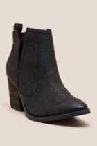 Francesca Inchess Not Rated Shea Ankle Boot - Black