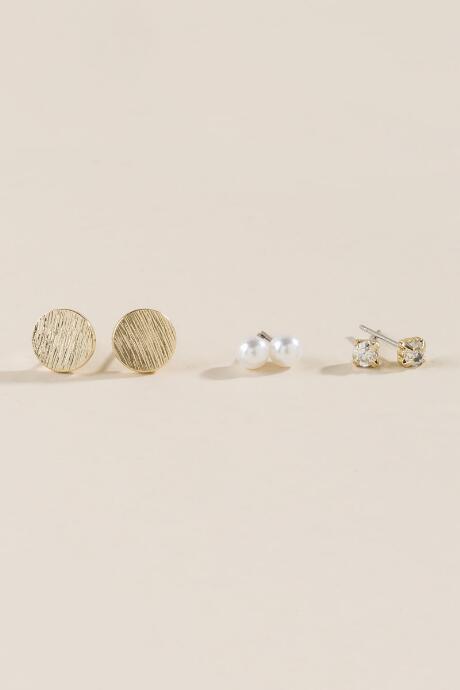 Francesca's Eva Delicate Stud Set - Gold