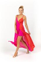 Francesca's Dorothy Color-block Maxi Dress - Pink
