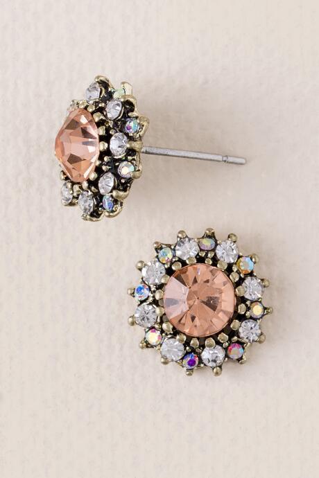 Francesca's Shelia Crystal Star Stud - Mauve