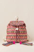 Francesca's Dottie Colorful Embroidery And Embellished Backpack - Multi