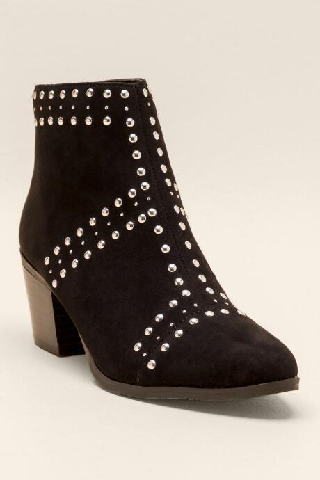 Fergalicious Caviar Studded Ankle Boot - Black