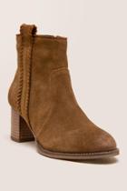 Naughty Monkey Sangeeta Suede Whipstitch Bootie - Tan