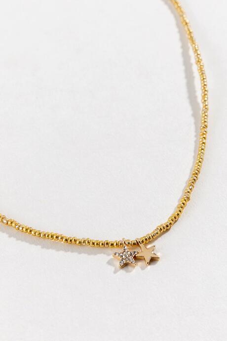 Francesca's Colby Cz Stars Choker - Gold
