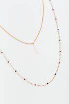 Francesca's Simone Beaded Layered Necklace - Multi