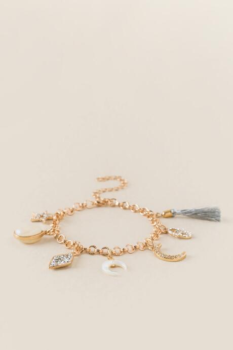 Francesca's Malina Magic Charm Bracelet - Gold