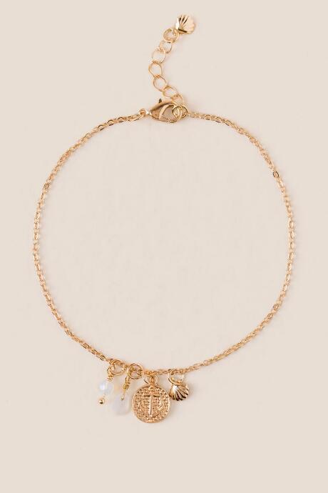 Francesca's Ariel Charm Anklet - White