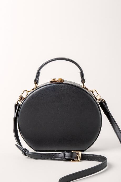 Francesca Inchess Isa Crossbody Structured Hat Box Handbag - Black