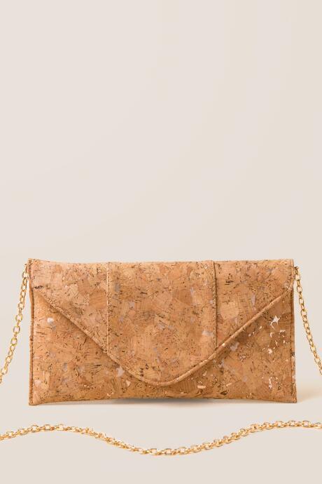 Francescas Arizona Cork Clutch Crossbody - Rose/gold