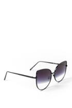 Francesca's Lana Cateye Sunglasses - Black