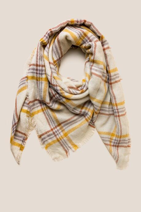 Francesca's Annie Plaid Blanket Scarf - Marigold